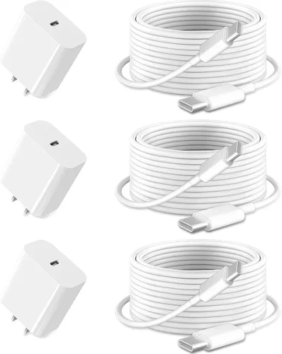 Miniatura 7 de Cargador para iPad de carga rápida, cable USB-C de 6 pies y bloque de cargador USB C de 20 W, paquete de 1 para Apple iPad A16 11th 10th, Pro 13