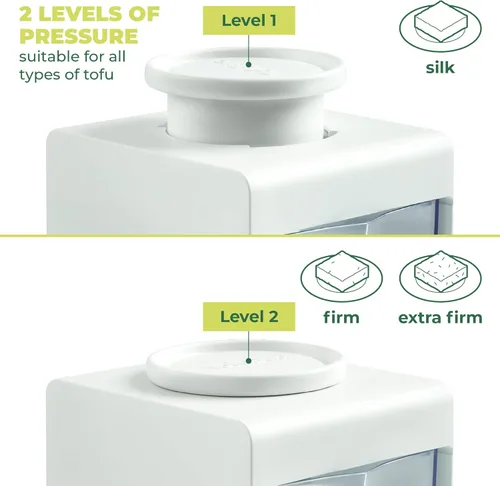 Miniatura 2 de TofuBud Prensa de Tofu - Prensa para Tofu Firme o Extra Firme - Apta para Lavavajillas con Drenaje de Agua - Fabricada con Materiales Duraderos
