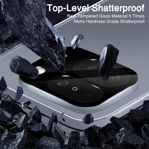 Miniatura 5 de Wiaocit Paquete de 4 Protectores de Lente de Cámara de Vidrio Templado para Google Pixel 10 Pro Fold, Dureza 9H, Antiarañazos, Compatible con Fundas