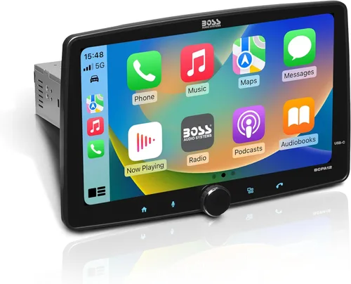 Miniatura 9 de BOSS Audio Systems BVCP9700A-FL Estéreo de automóvil DIN inalámbrico Apple CarPlay, Android Auto, pantalla táctil de 7 pulgadas, Bluetooth, receptor