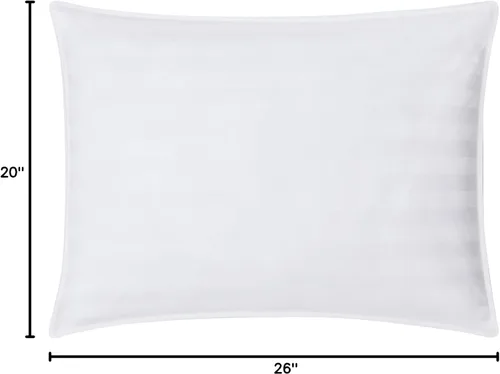 Miniatura 6 de DOWNLITE Almohada extra fina, plana y suave para personas que duermen boca abajo (hipoalergénica) (King)