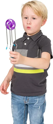 Miniatura 6 de Neato! Girador de riel mágico, retro y clásico, juguete magnético que desafía la gravedad, los colores pueden variar, para niños y niñas a partir