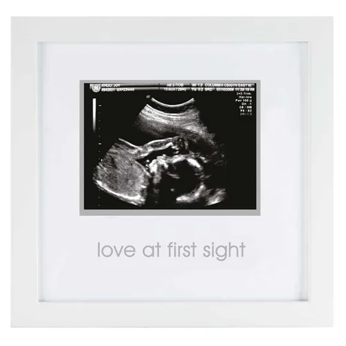 Miniatura 9 de Pearhead Love At First Sight - Marco de fotos de madera para sonogramas, marco de anuncio de embarazo con ultrasonido, decoración ideal para niños