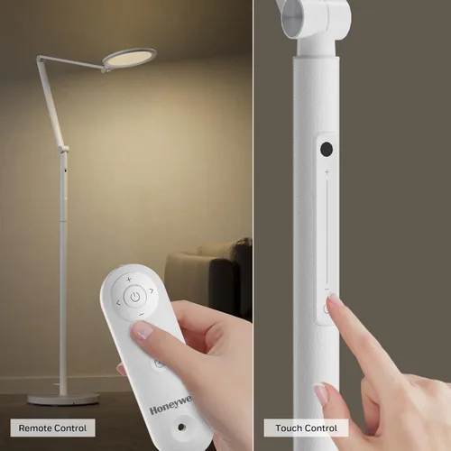 Miniatura 5 de Honeywell lámpara LED de pie - F01WT Sunturalux™ Luz de pie regulable para cuidar los ojos con control remoto, brillante luz natural diurna 5 Blanco