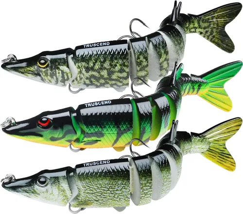 Miniatura 18 de TRUSCEND Swimmax - Señuelos de pesca fáciles de atrapar con ganchos BKK, ondulación, vibración, traqueteo y gorgoteo para más mordeduras, cebos
