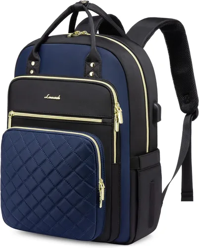 Miniatura 29 de LOVEVOOK Mochila para computadora portátil para mujer, mochila para trabajo de viaje, bolsa de computadora para enfermera, profesora, bolsa