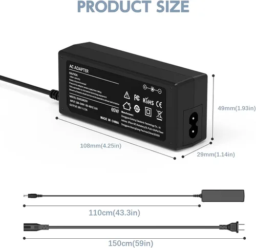 Miniatura 7 de Cable de alimentación de 18 V compatible con Cricut Explore Air 2, Maker, Cricut Expression 2, Cricut Create, Cricut Cake Mini, Explore, Explore