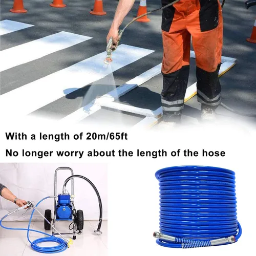 Miniatura 6 de Manguera de aerosol de pintura sin aire, rociador de color azul, tubo de fibra flexible, suministros y herramientas de pintura, herramientas