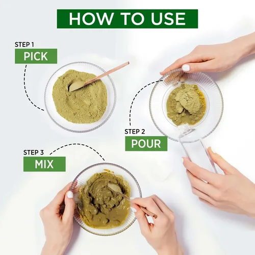 Miniatura 6 de Alps Goodness Polvo de henna (250 gm) Mehendi 100% natural Sojat Mehendi Sin conservantes sin productos químicos añadidos Henna para cabello