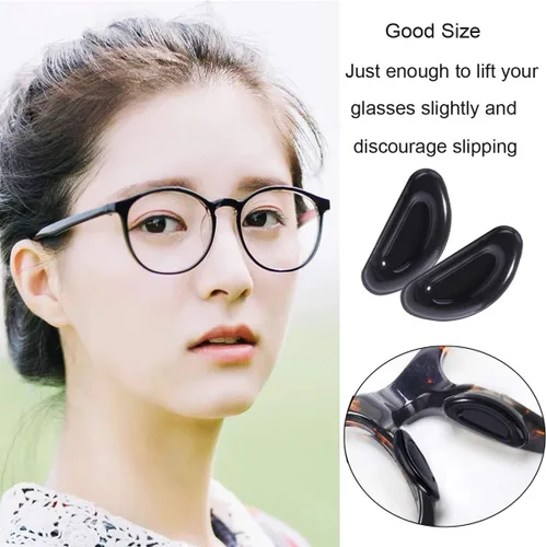 Miniatura 4 de Almohadillas de nariz para gafas, almohadillas adhesivas antideslizantes para la nariz, cojín de silicona suave para lentes, anteojos, lentes