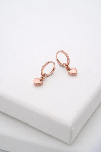 Miniatura 4 de Ted Baker London Harrye Tiny Heart Huggie - Aretes de aro para mujer