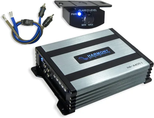 Miniatura 2 de Harmony Audio Alpine S-W12D4 - Paquete de subwoofer de 1200 W Peak de 12 pulgadas con amplificador Harmony HA-A400.1 y kit de amplificador