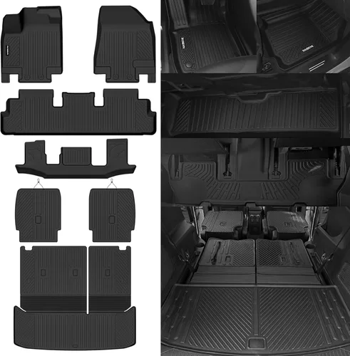 Miniatura 44 de Alfombrillas de piso Naibeve para Ford Edge 2015 2016 2017 2018 2019 2020 2021 2022 2023 2024 2025 - Ajuste personalizado para todo clima
