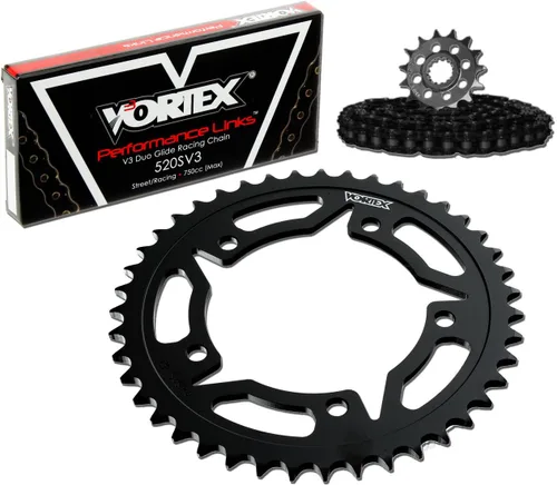 Miniatura 4 de Vortex CK6291 Kit de cadena y piñón, negro
