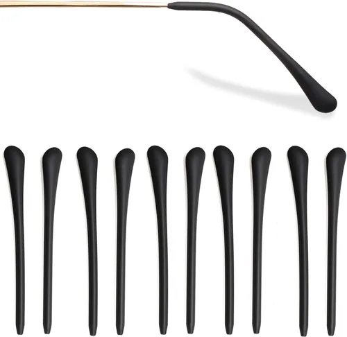 Miniatura 7 de KECHIO Puntas de silicona antideslizantes para los extremos de las gafas, almohadillas para los oídos, puntas de tubo, retenedores de gafas, puntas