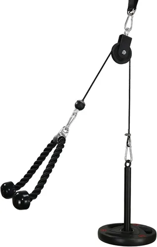 LFJ Sistema de Poleas con Cable LAT para Jalones y Levantamiento de Peso, Accesorio de Polea de Máquina con Cable para Jalones de Tríceps, Curl de