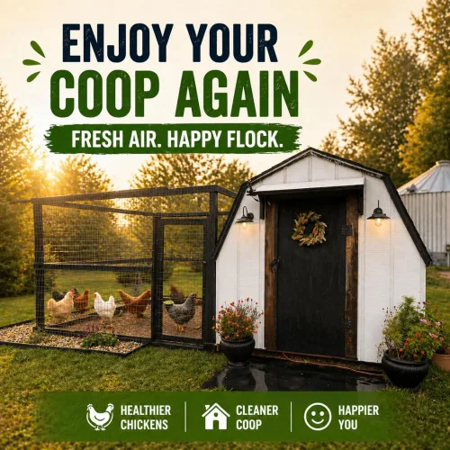 Miniatura 6 de Healthy Ponds Dr. Connie's Odor Lok Coop Desodorizador Reduce naturalmente los olores de Coop Control de olores para gallineros de patio trasero