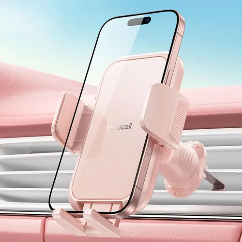 Miniatura 8 de Lamicall 2025 Abrazadera más amplia con gancho de metal Soporte para teléfono de coche con ventilación [Compatible con fundas gruesas] Soportes