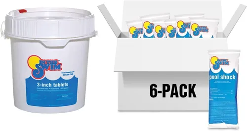 Miniatura 13 de In The Swim Pool Shock - Desinfectante granular Cal-Hypo 68% para agua cristalina - Defiende contra bacterias, algas y microorganismos - 25 libras