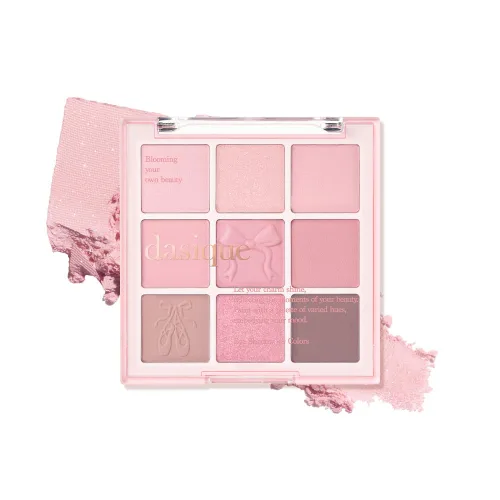 Miniatura 20 de dasique - Paleta de sombras #01 Sugar Brownie, libre de crueldad, 9 tonos combinables en acabados mate suave y brillante con hermosas perlas