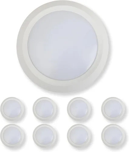 Miniatura 8 de Vivio Lighting Paquete de 2 luces LED de disco de 5/6 pulgadas, superficie regulable, montaje empotrado, luz de techo para cocina, sala de estar