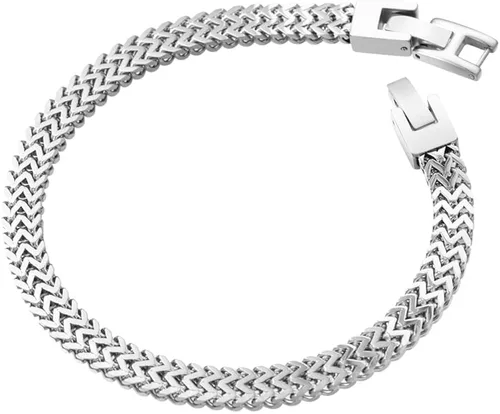 Miniatura 3 de Geoffrey Beene Mens Stainless Steel Double Franco Chain Bracelet with Extension