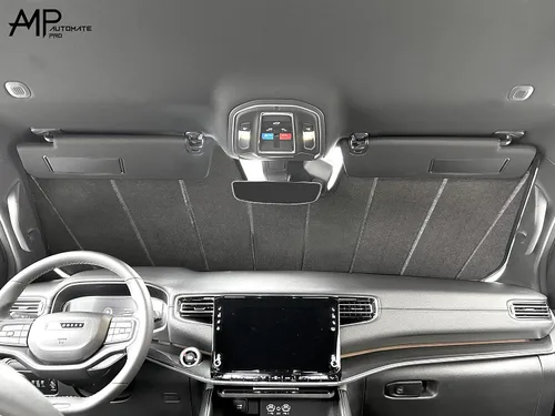 Miniatura 2 de Parasol plegable para parabrisas de ajuste personalizado para Jeep Wagoneer SUV 2022, 2023, 2024, 2025, 2026, parasol compacto, bloquea los rayos