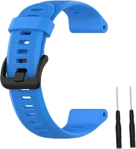 Miniatura 9 de Muovrto Correa de repuesto para Garmin Forerunner 945/935, correa de silicona para reloj Garmin Fenix 5/Approach S60/Fenix 6 Negro