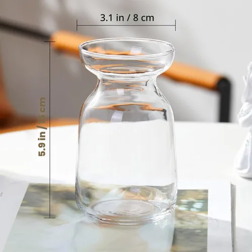 Miniatura 8 de Gute Jarrones de vidrio para decoración, modernos jarrones decorativos para centros de mesa, decoración de escritorio para el hogar, sala de estar