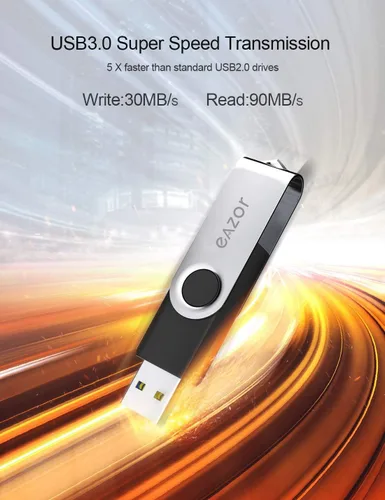 Miniatura 5 de Unidad flash USB de 128 GB, 64 GB, 4 GB, unidad flash USB, paquete de 5, paquete de 2 unidades de 20 unidades USB para almacenamiento de datos