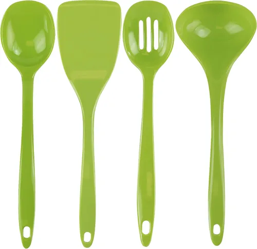 Juego de utensilios de cocina de melamina Calypso Basics de Reston Lloyd, Lime Lima