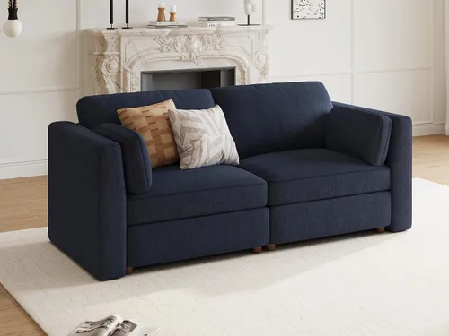 Miniatura 3 de Sofá biplaza extragrande de 83.5 pulgadas, sofás para sala de estar, sofá nube de felpilla de asiento profundo, sofá modular seccional, funda