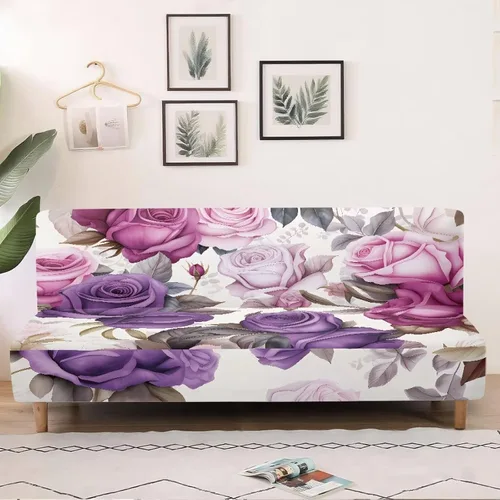 Miniatura 21 de Fundas para sofá cama con estampado de vaca marrón girasol con bandas elásticas para el hogar, sala de estar, fácil de instalar, antideslizante