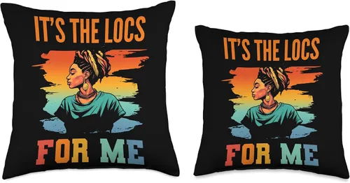 Miniatura 3 de Locs Afro Dreadlocks Love Natural Beauty Hair It's the Locs for Me Afro Hair - Almohada negra americana africana, 16 x 16 pulgadas, multicolor