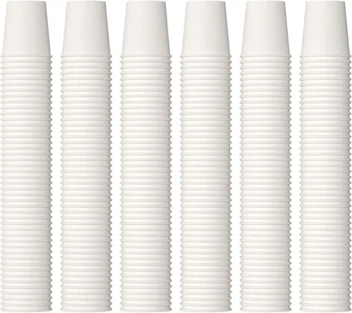 JOLLY PARTY Vasos de papel de 2 onzas, paquete de 1440 vasos de papel pequeños para baño, vasos blancos para enjuague bucal, mini tazas de espresso