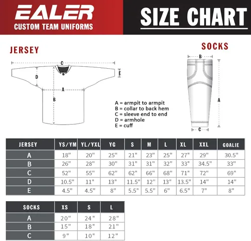 Miniatura 4 de EALER HS80 Series - Calcetines de hockey sobre hielo de color sólido para hombres y niños adultos mayores y jóvenes adultos y jóvenes