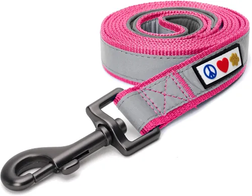 Miniatura 78 de Pawtitas correa para mascotas/cachorro de ft reflectante de perro con collar y arnés de juego que se venden por separado., Rosado (Pink Camo)