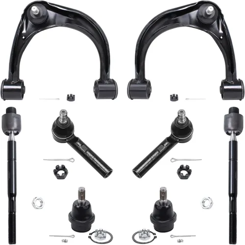 Miniatura 269 de Detroit Axle - Kit de brazos de control de extremo delantero de 8 piezas para Dodge Dakota 00-04, Durango 00-03, 4 brazos de control superior e