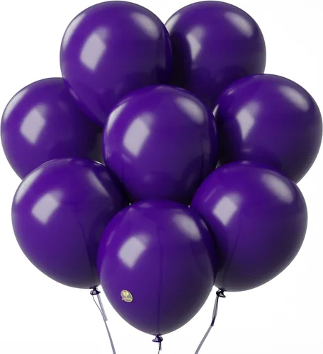 Miniatura 14 de AFTERLOON® - Globos de látex de goma natural de alta calidad, 50 unidades, color azul claro de 10 pulgadas, color mate, duradero, grueso, extra