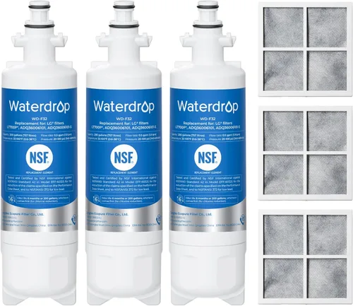 Miniatura 9 de Waterdrop ADQ36006101 - Reemplazo para filtro de agua de refrigerador LG® LT700P®, Kenmore® 9690, 469690, ADQ36006102, LFXS30766S, LFXS24623S