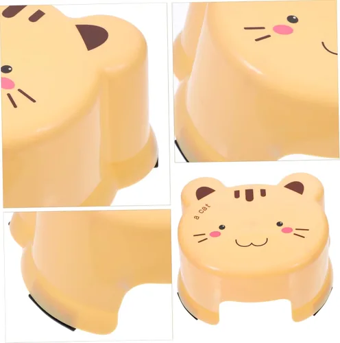 Miniatura 9 de Taburete de plástico de dibujos animados Taburete portátil Silla ' Paso s pie s pequeño baño paso sentado pequeños escalones s para baño