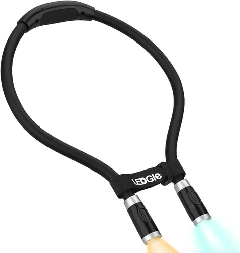Miniatura 10 de Ledgle Luz LED para libros, recargable, 5 luces LED con clip de enganche para lectura, luz para viajes, iluminación de tareas, 375 lux, 2 niveles