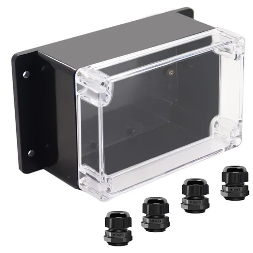 Miniatura 25 de Project Box IP65 Caja de Conexiones Impermeable de Plástico ABS Cajas Eléctricas Caja de Proyecto Electrónico DIY Carcasa de Alimentación con Oreja
