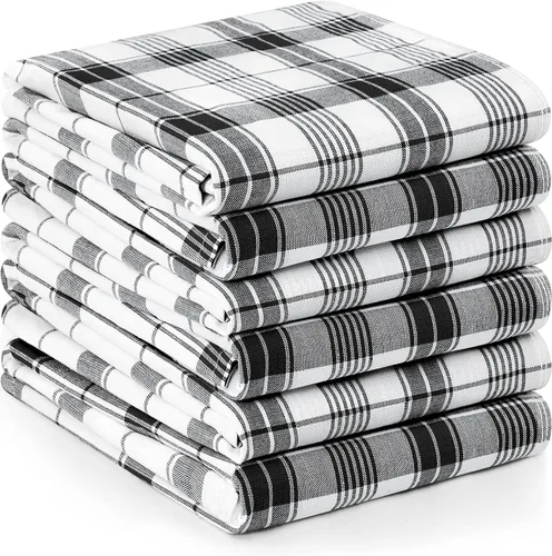 Miniatura 21 de Utopia Towels Juego de 12 paños negros de 15 x 25 pulgadas, 100% algodón hilado en anillo, altamente absorbentes y reutilizables, juego de barra