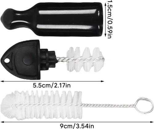Miniatura 2 de TOPINCN Grifo de cepillos largos para cerveza, barriles de cerveza Kegging para elaborar cerveza Tapón Tapón de cepillo de cepillo de higiene Kit