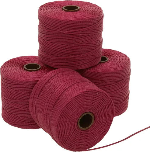 Miniatura 112 de The Beadsmith S-Lon Cordón para Cuentas – Cordón de Nylon Torcido de 0.5 mm para Ensartar, Paquete de 4, Mezcla de Neutrales Fríos, TEX210, 77