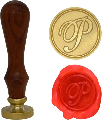 Miniatura 6 de Wax Seal Stamp Letter A-Z, Alphabet Initial Sealing Stamp for Christmas & Thanksgiving Cards, Wedding Invitation W-S-2 (Letter A)