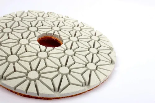 Miniatura 2 de Almohadillas de pulido de diamante de 3 pasos de 4 pulgadas para piedra de ingeniería de cuarzo de mármol de granito