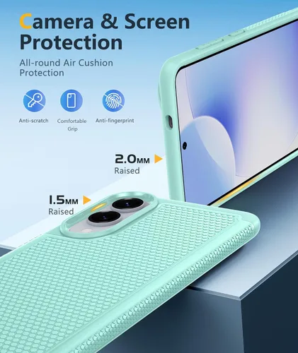 Miniatura 173 de FNTCASE Funda para iPhone 17 Pro: Fundas delgadas translúcidas de color azul claro compatibles con MagSafe, protección completa de la cámara