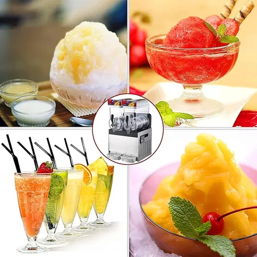 Miniatura 2 de Máquina de granizado de hielo, máquina comercial de bebidas granizadas, máquina de enfriamiento para hacer bebidas, máquina de granizado de bebidas
